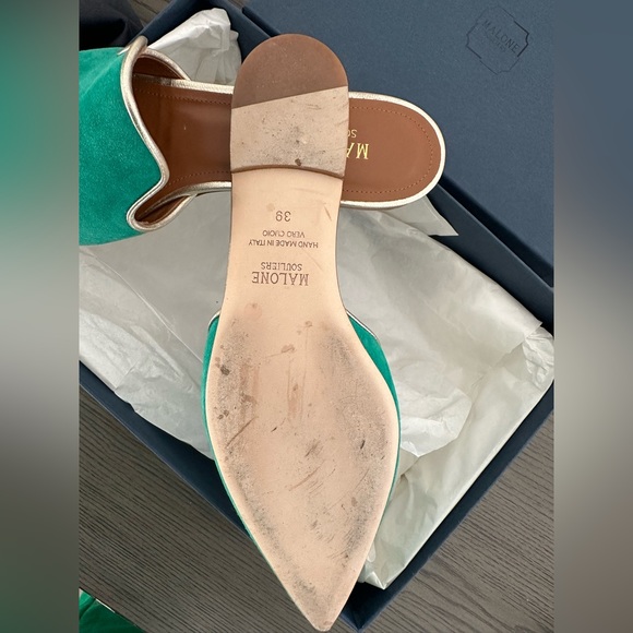 SOLD!!!! MALONE SOULIERS
Green Suede Sandals / Mules - Picture 2 of 5